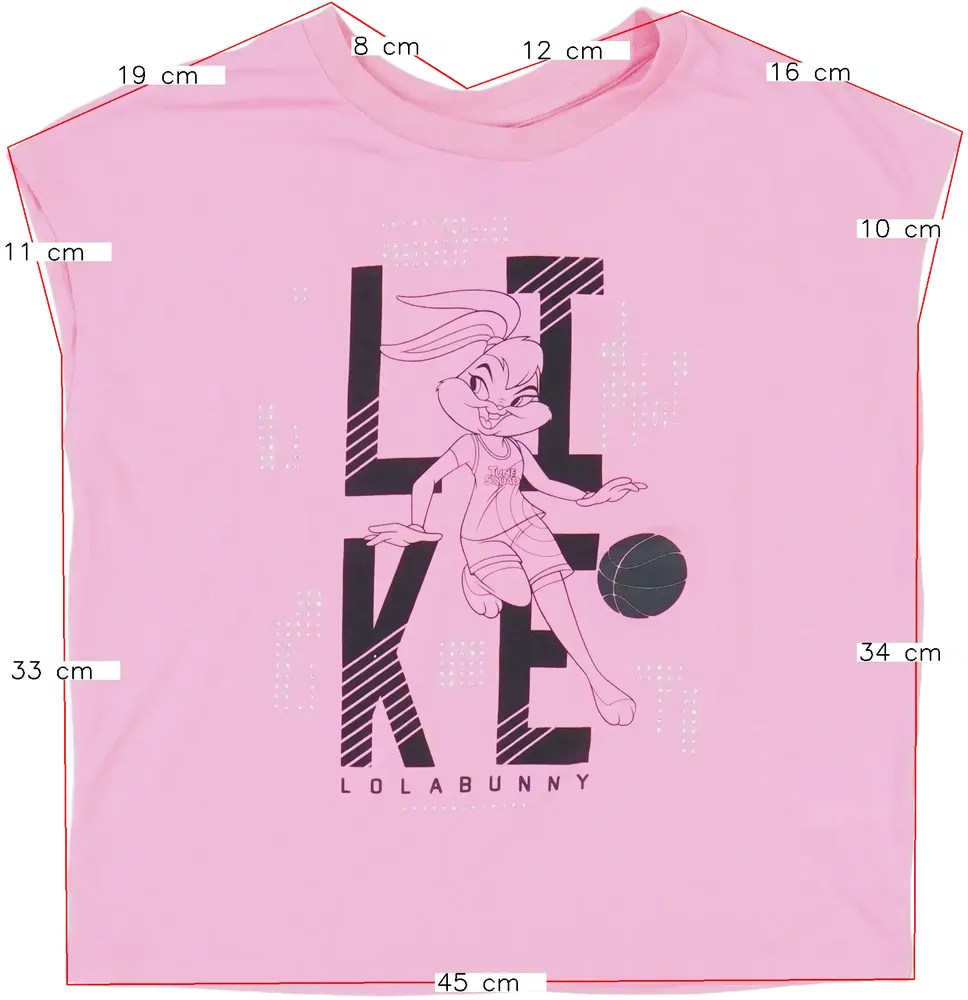 Rózsaszín Space Jam Póló EU 164 / UK 14 év / US 14 év/XL