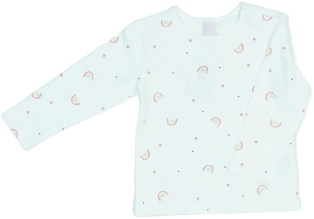 Fehér DopoDopo Hosszú ujjú felső EU 80 / UK 9-12 hónap / US 12 hónap