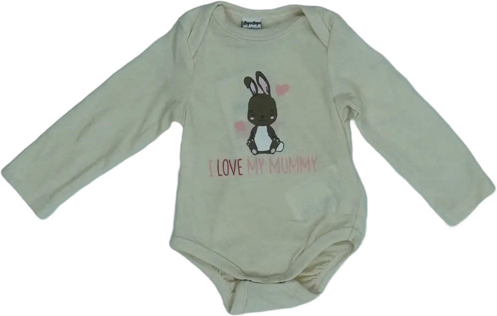 Barna DopoDopo Hosszú ujjú body EU 56 / UK Újszülött / US Újszülött