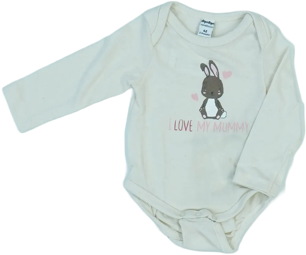 Barna DopoDopo Hosszú ujjú body EU 62 / UK 0-3 hónap / US 0-3 hónap