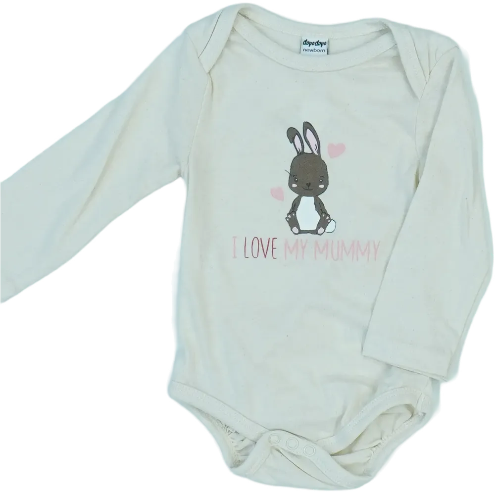 Barna DopoDopo Hosszú ujjú body EU 68 / UK 3-6 hónap / US 3-6 hónap
