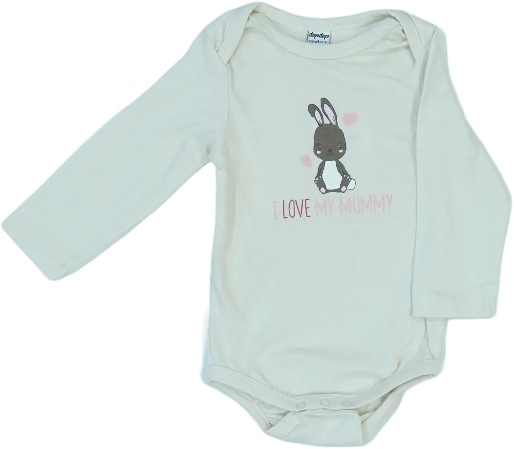 Barna DopoDopo Hosszú ujjú body EU 74 / UK 6-9 hónap / US 6-9 hónap