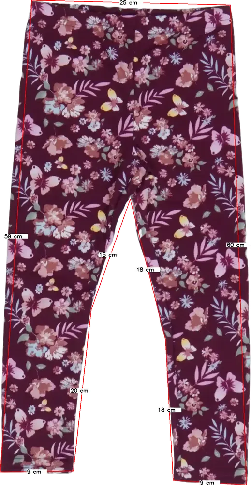 Bordó DopoDopo Leggings EU 104 / UK 4 év / US 4T/XS