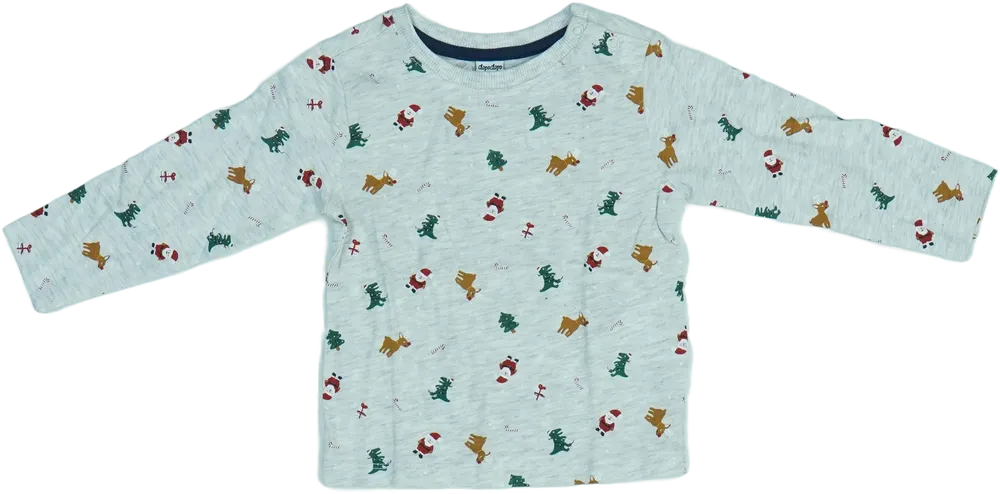 Szürke DopoDopo Hosszú ujjú felső EU 80 / UK 9-12 hónap / US 12 hónap