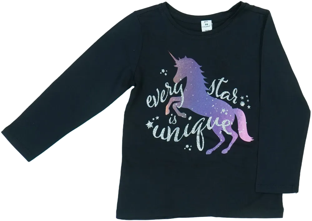 Fekete DopoDopo Hosszú ujjú felső EU 98 / UK 3 év / US 3T