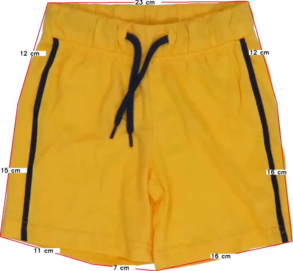 Sárga DopoDopo Rövidnadrág EU 98 / UK 3 év / US 3T