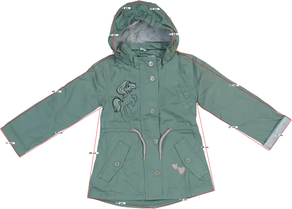 Zöld DopoDopo Dzseki EU 104 / UK 4 év / US 4T/XS