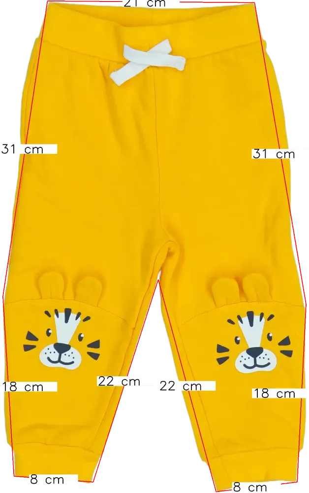 Sárga DopoDopo Melegítőnadrág EU 86 / UK 12-18 hónap / US 18 hónap