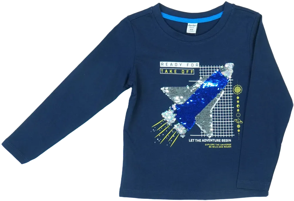 Kék DopoDopo Hosszú ujjú felső EU 104 / UK 4 év / US 4T/XS