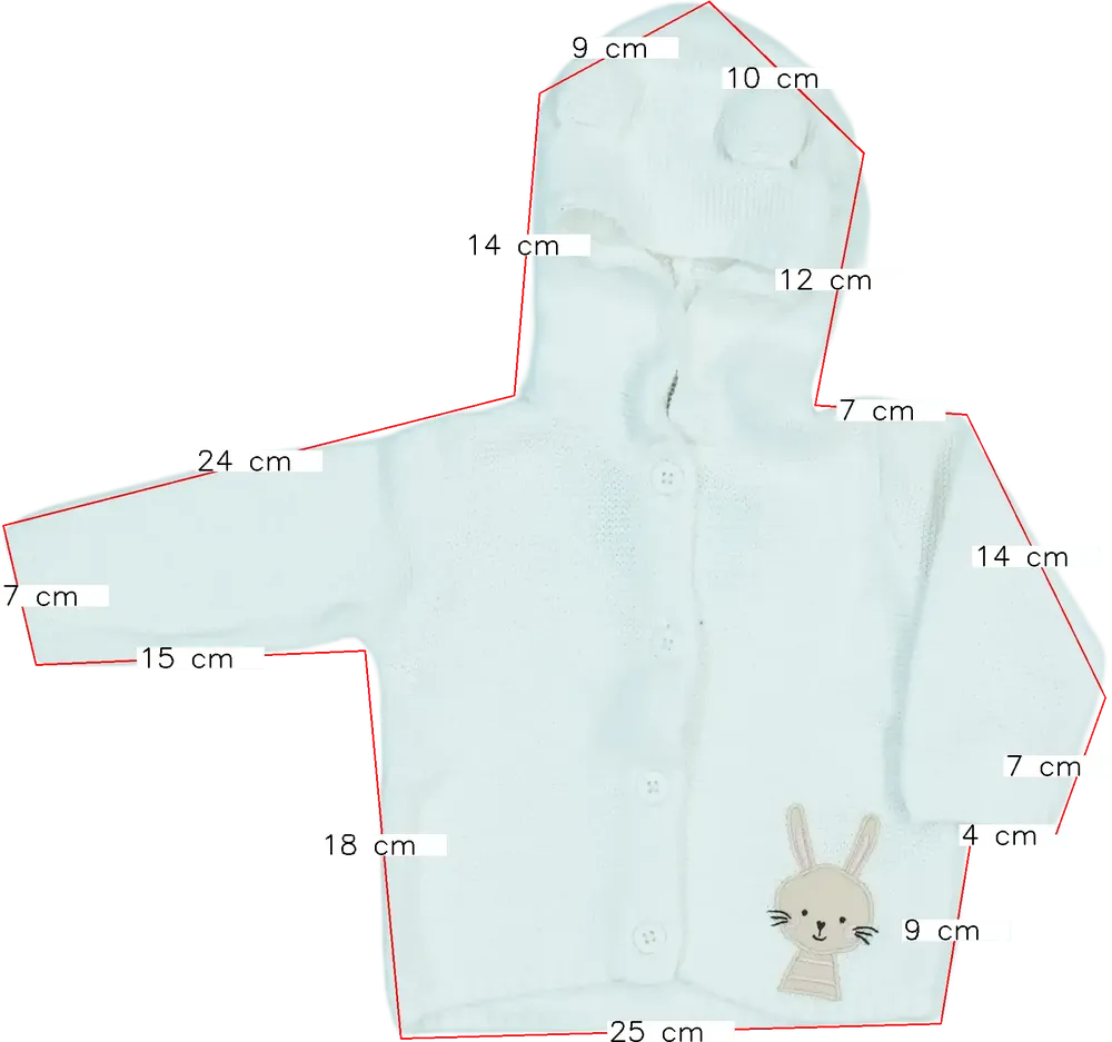 Fehér DopoDopo Baby kocsikabát EU 74 / UK 6-9 hónap / US 6-9 hónap