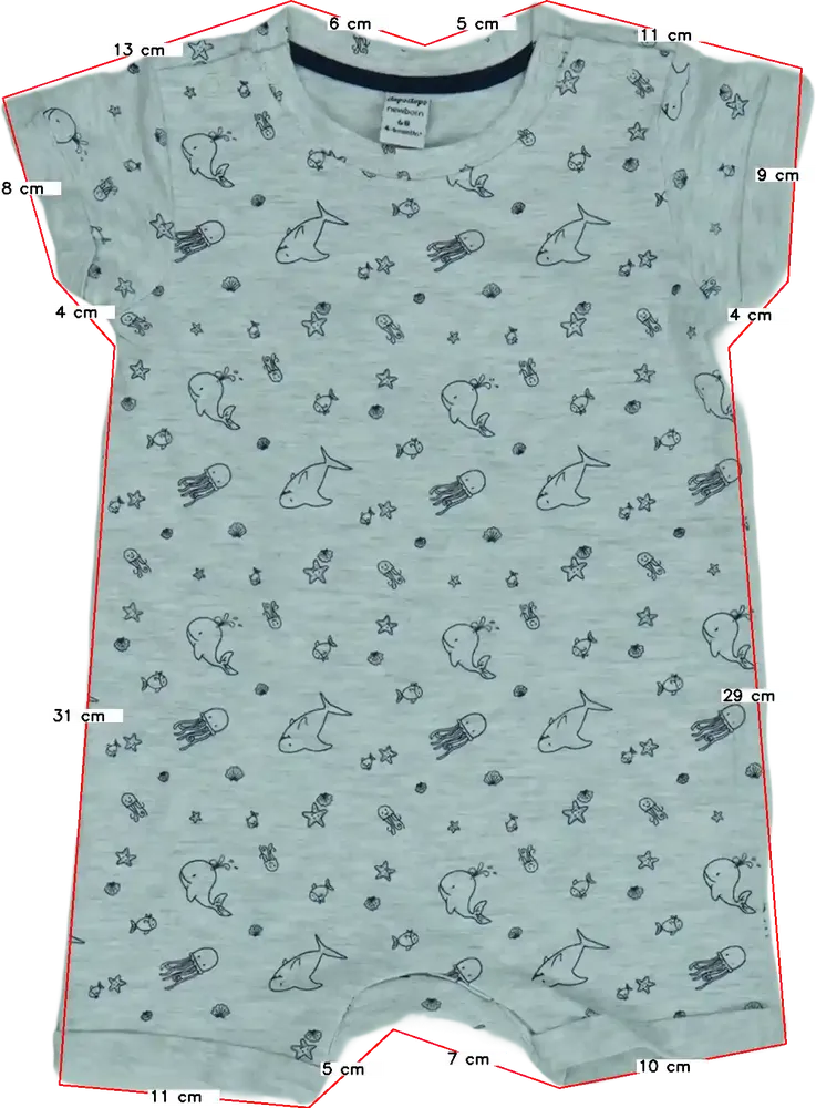 Szürke DopoDopo Napozó EU 68 / UK 3-6 hónap / US 3-6 hónap