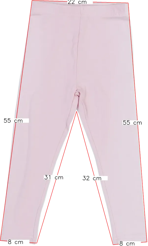 Rózsaszín DopoDopo Leggings EU 104 / UK 4 év / US 4T/XS