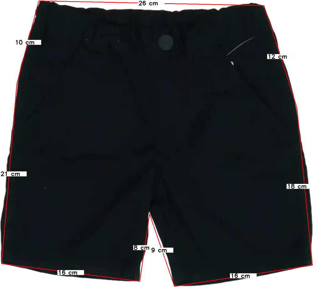 Fekete DopoDopo Rövidnadrág EU 98 / UK 3 év / US 3T