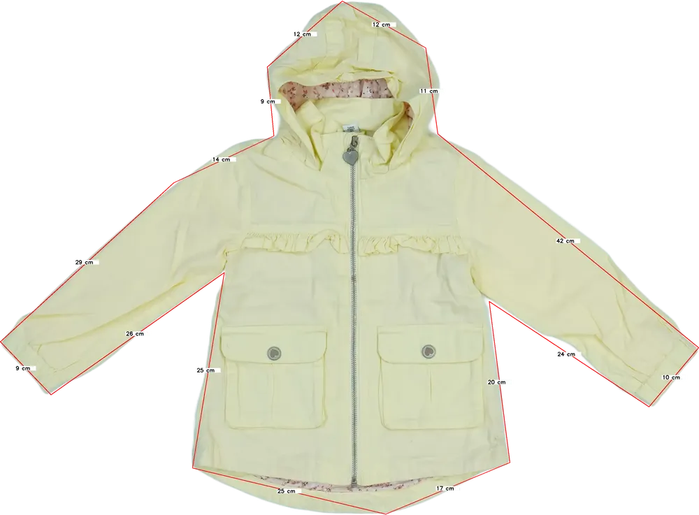 Sárga DopoDopo Átmeneti kabát EU 110 / UK 5 év / US 5 év/XS
