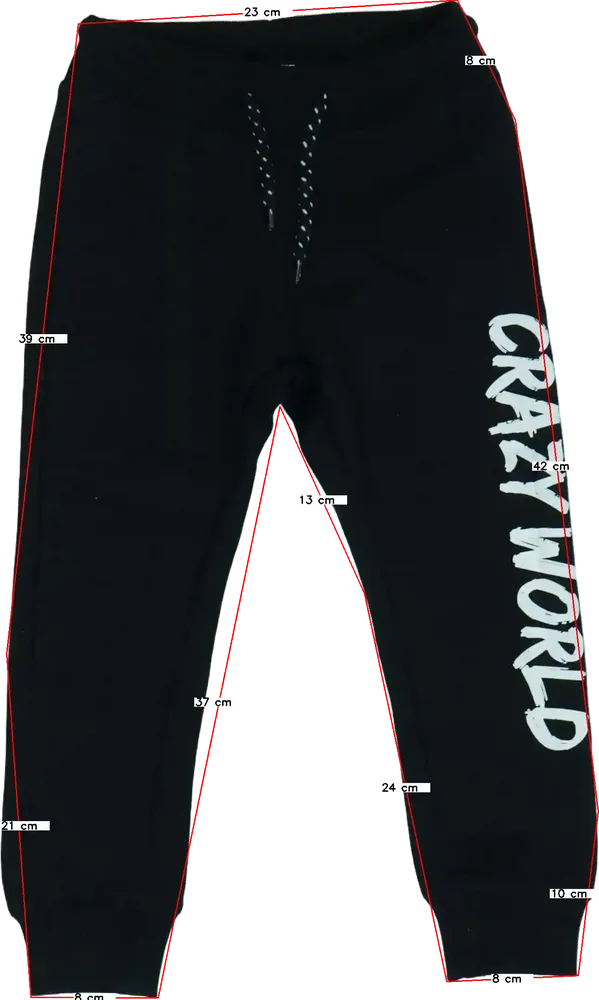 Fekete DopoDopo Melegítőnadrág EU 104 / UK 4 év / US 4T/XS