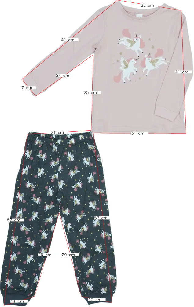 Rózsaszín DopoDopo Pizsama EU 104 / UK 4 év / US 4T/XS