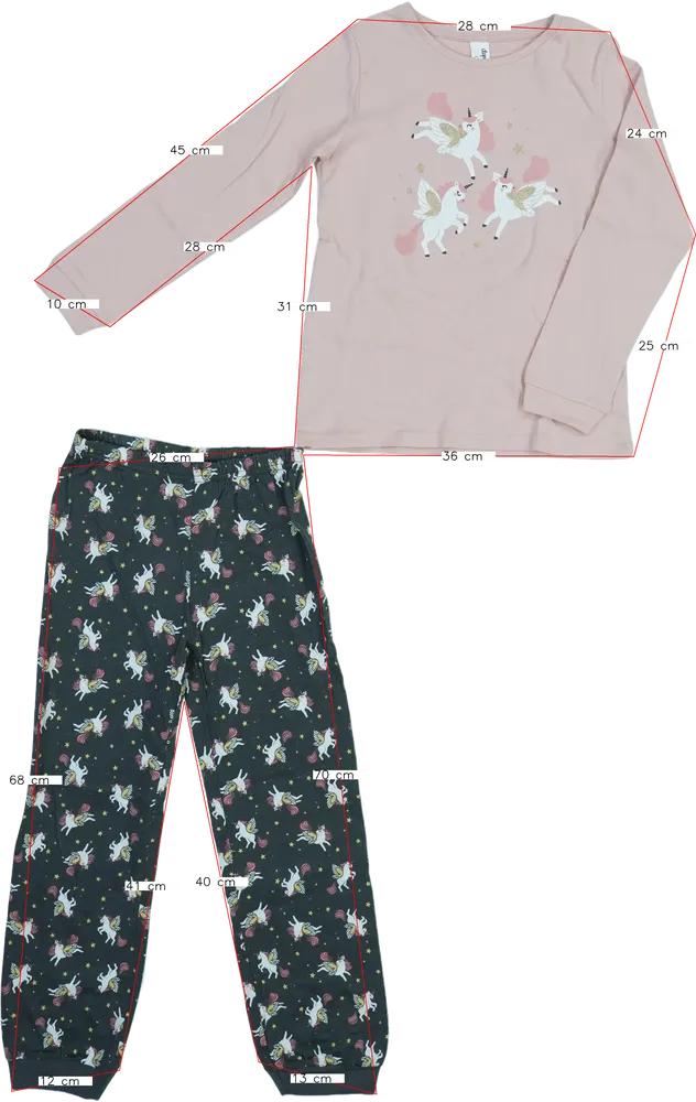 Rózsaszín Dopodopo Pizsama EU 128 / UK 8 év / US 8 év/M