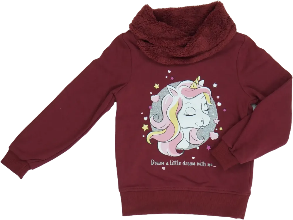 Bordó DopoDopo Pulóver EU 128 / UK 8 év / US 8 év/M