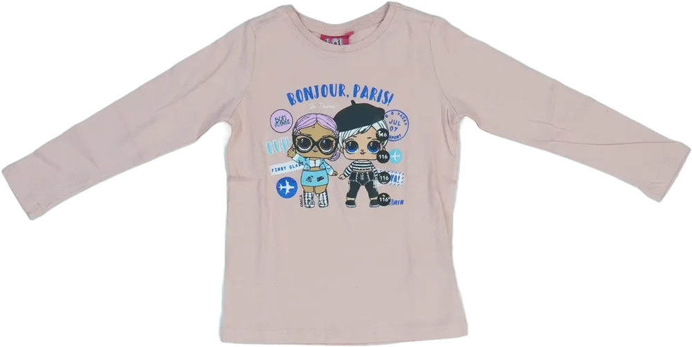 Rózsaszín LOL Hosszú ujjú felső EU 116 / UK 6 év / US 6 év/S