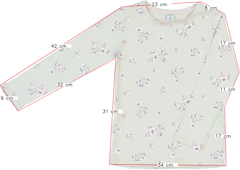 Barna DopoDopo Hosszú ujjú felső EU 116 / UK 6 év / US 6 év/S