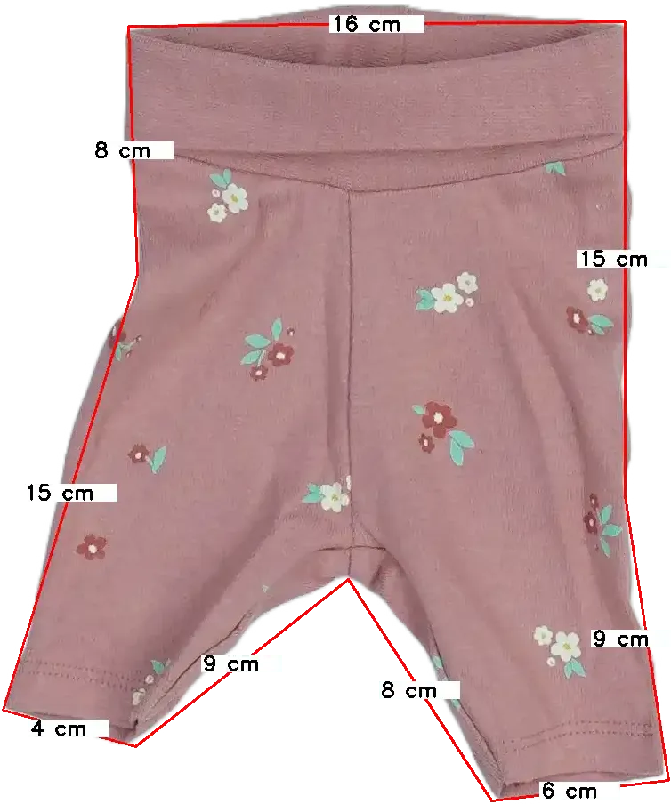 Rózsaszín DopoDopo Baby nadrág EU 50 / UK Újszülött / US Újszülött