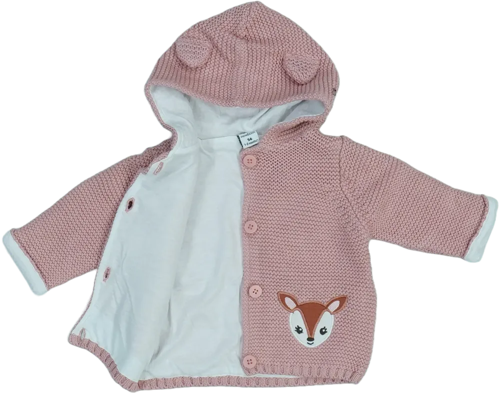 Rózsaszín DopoDopo Kötött pulcsi EU 62 / UK 0-3 hónap / US 0-3 hónap