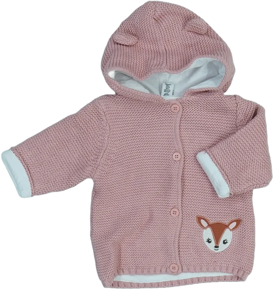 Rózsaszín DopoDopo Kötött pulcsi EU 68 / UK 3-6 hónap / US 3-6 hónap