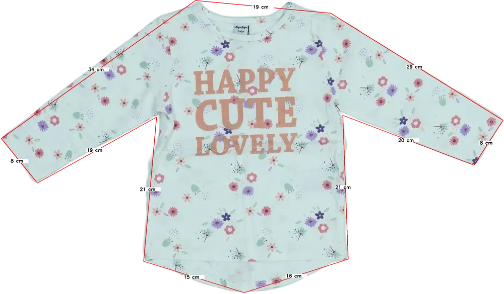 Fehér DopoDopo Hosszú ujjú felső EU 86 / UK 12-18 hónap / US 18 hónap