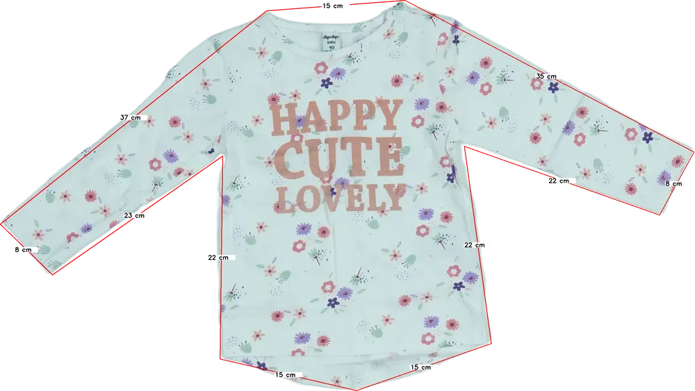 Fehér DopoDopo Hosszú ujjú felső EU 92 / UK 2 év / US 2T