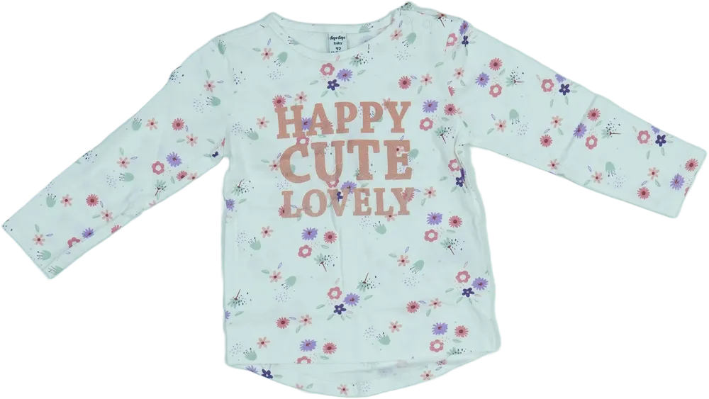 Fehér DopoDopo Hosszú ujjú felső EU 92 / UK 2 év / US 2T