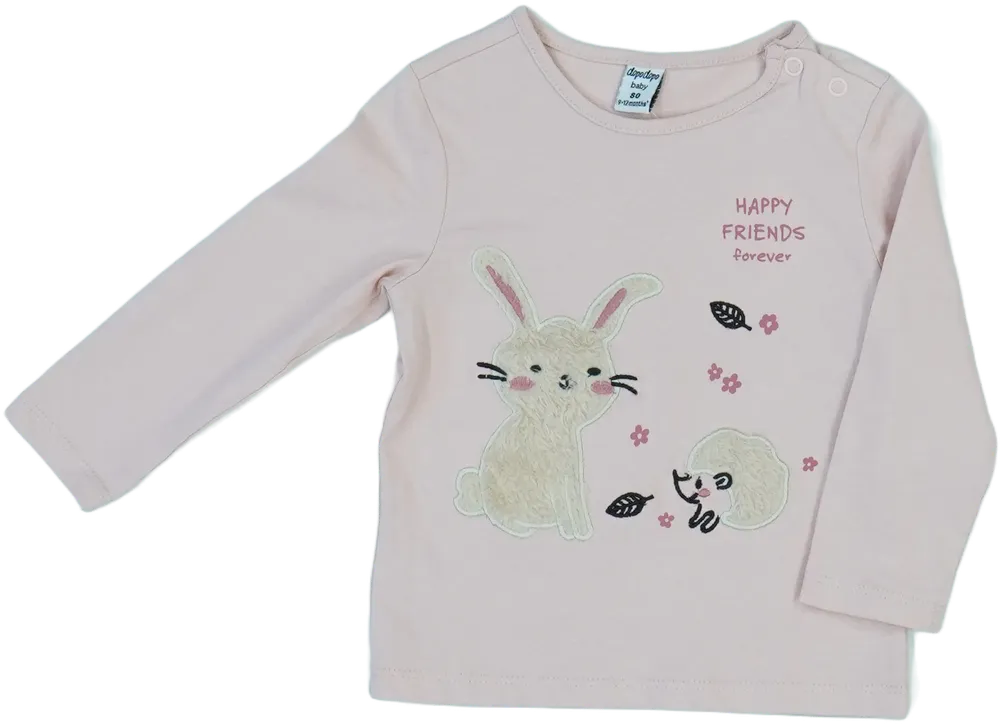 Rózsaszín DopoDopo Hosszú ujjú felső EU 80 / UK 9-12 hónap / US 12 hónap