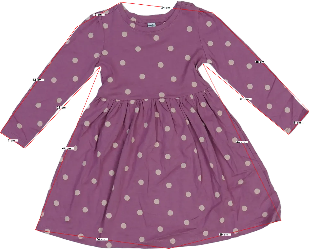 Rózsaszín DopoDopo Ruha EU 110 / UK 5 év / US 5 év/XS