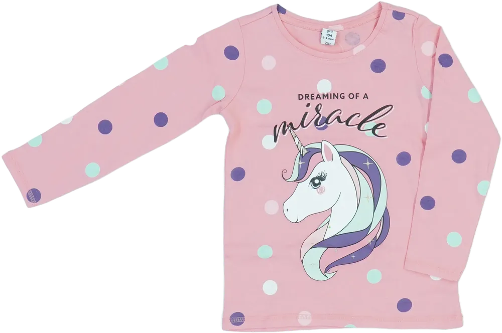 Rózsaszín DopoDopo Hosszú ujjú felső EU 104 / UK 4 év / US 4T/XS