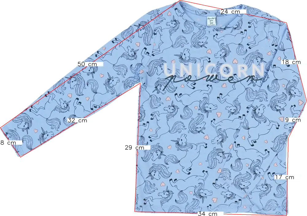 Lila DopoDopo Hosszú ujjú felső EU 122 / UK 7 év / US 7 év/M