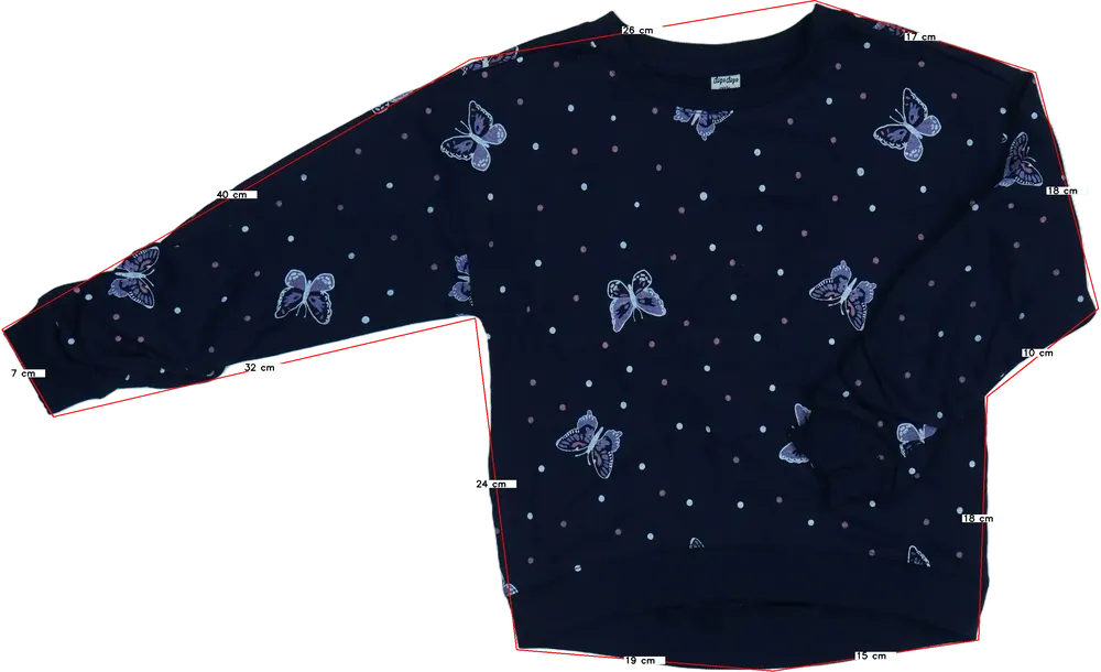 Kék DopoDopo Pulóver EU 122 / UK 7 év / US 7 év/M