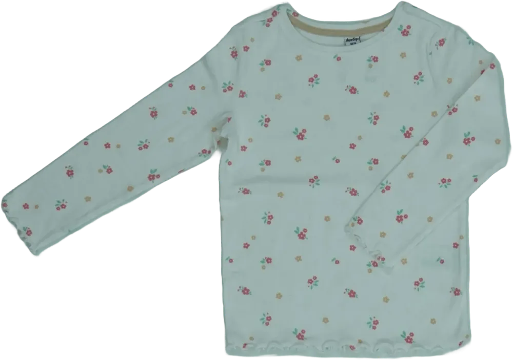 Fehér DopoDopo Hosszú ujjú felső EU 116 / UK 6 év / US 6 év/S