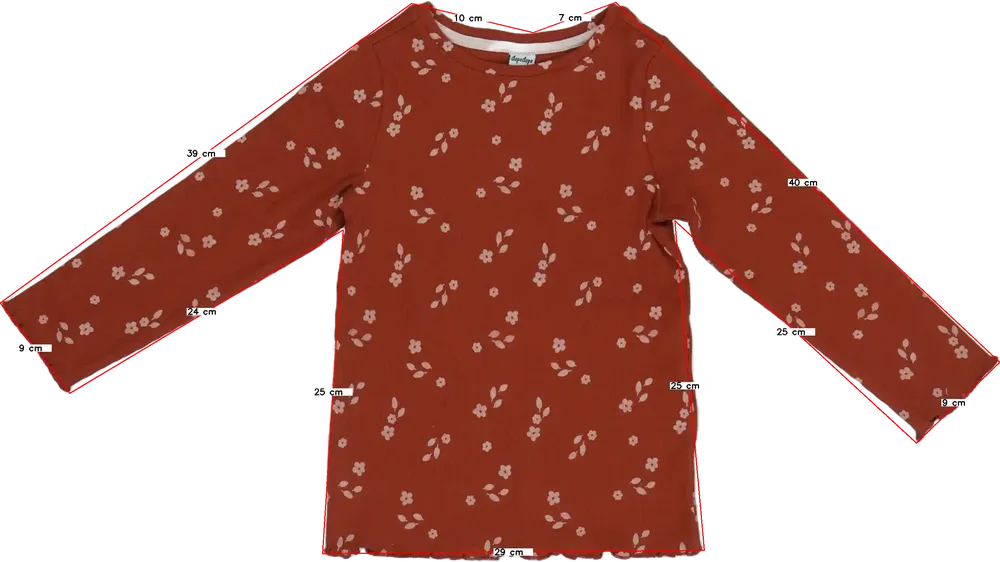 Barna DopoDopo Hosszú ujjú felső EU 122 / UK 7 év / US 7 év/M