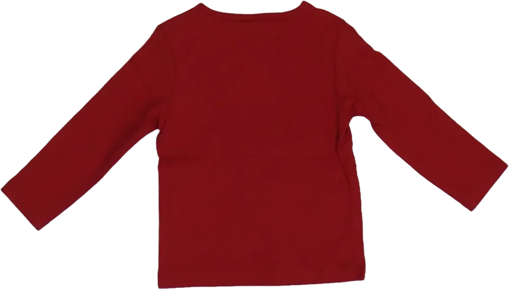 Piros DopoDopo Hosszú ujjú felső EU 56 / UK Újszülött / US Újszülött