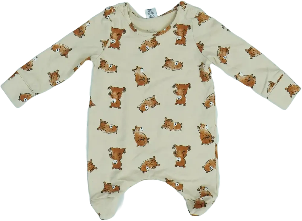 Barna DopoDopo Hosszú ujjú rugdalózó EU 50 / UK Újszülött / US Újszülött