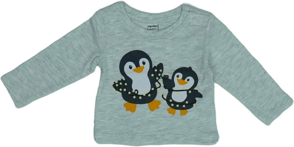 Szürke DopoDopo Hosszú ujjú felső EU 62 / UK 0-3 hónap / US 0-3 hónap