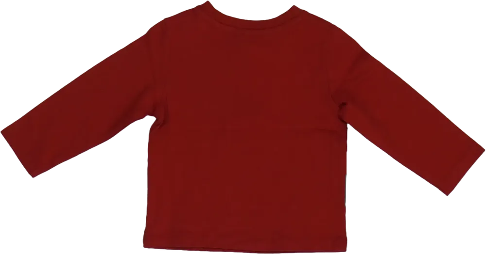 Piros DopoDopo Hosszú ujjú felső EU 80 / UK 9-12 hónap / US 12 hónap