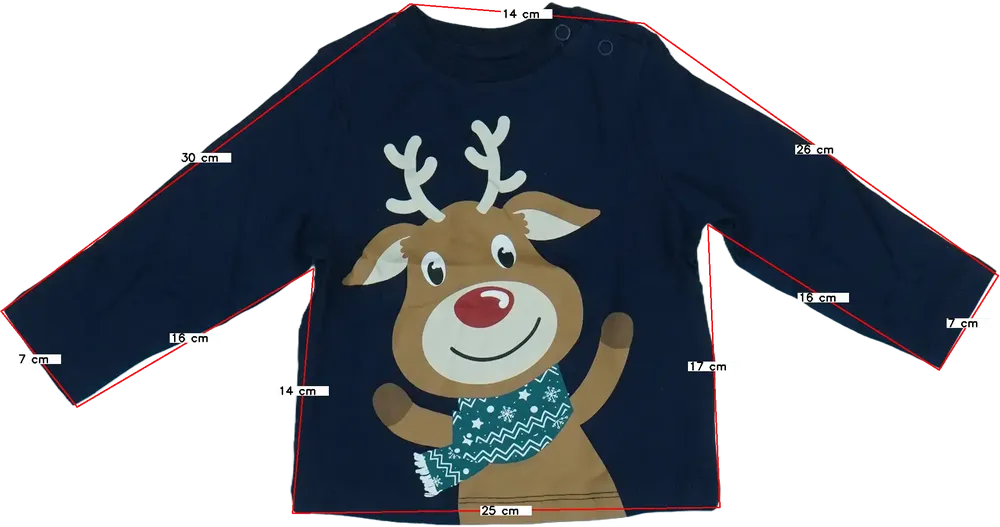 Kék DopoDopo Hosszú ujjú felső EU 74 / UK 6-9 hónap / US 6-9 hónap