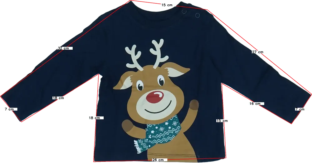 Kék DopoDopo Hosszú ujjú felső EU 80 / UK 9-12 hónap / US 12 hónap