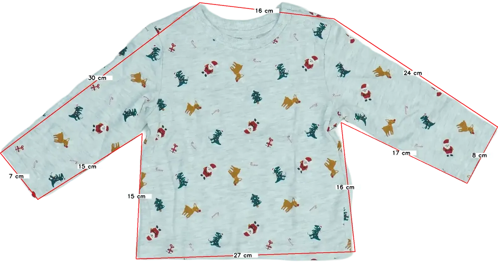 Szürke DopoDopo Hosszú ujjú felső EU 80 / UK 9-12 hónap / US 12 hónap