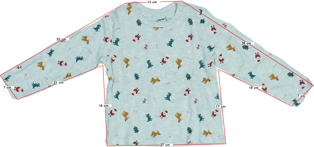 Szürke DopoDopo Hosszú ujjú felső EU 86 / UK 12-18 hónap / US 18 hónap