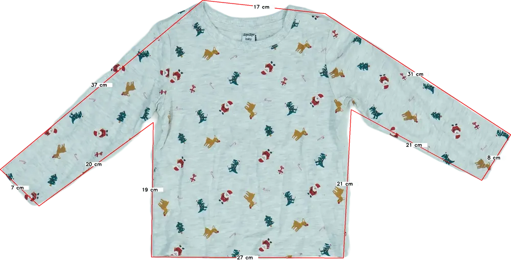 Szürke DopoDopo Hosszú ujjú felső EU 92 / UK 2 év / US 2T