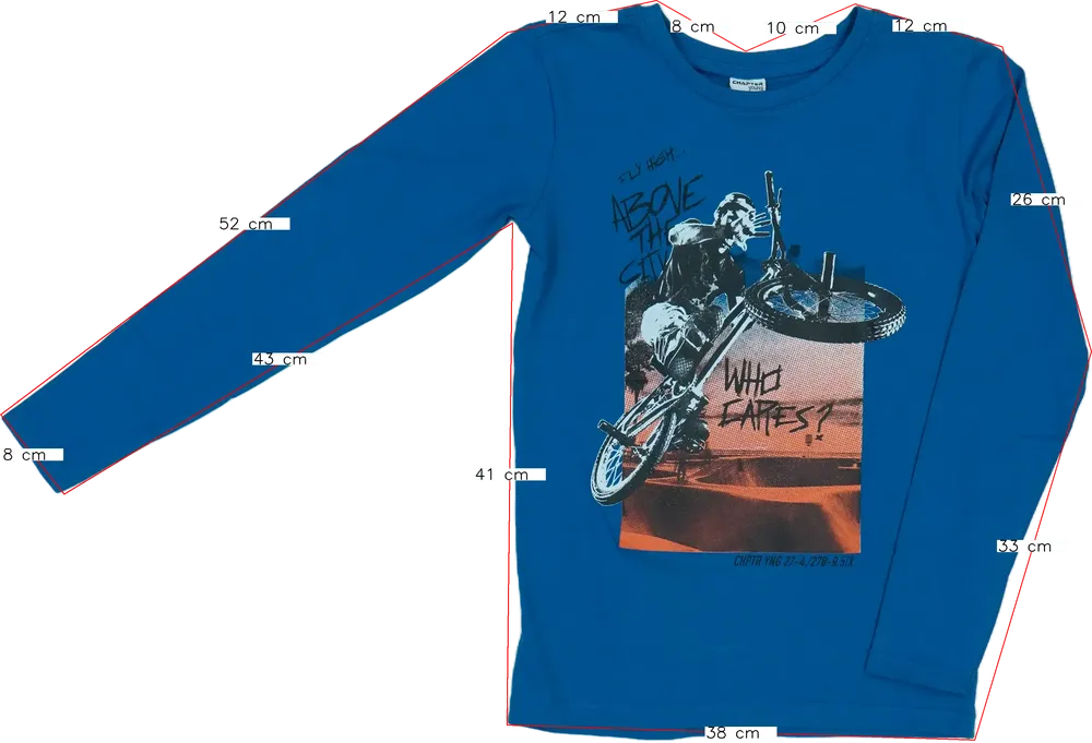 Kék DopoDopo Hosszú ujjú felső EU 152 / UK 12 év / US 12 év/L