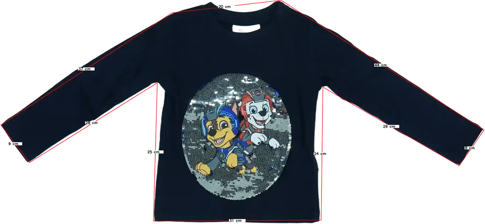 Kék Nickelodeon Hosszú ujjú felső EU 98 / UK 3 év / US 3T