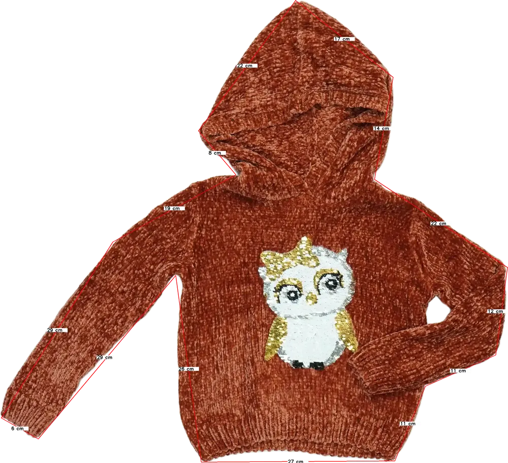 Barna DopoDopo Kapucnis pulóver EU 110 / UK 5 év / US 5 év/XS