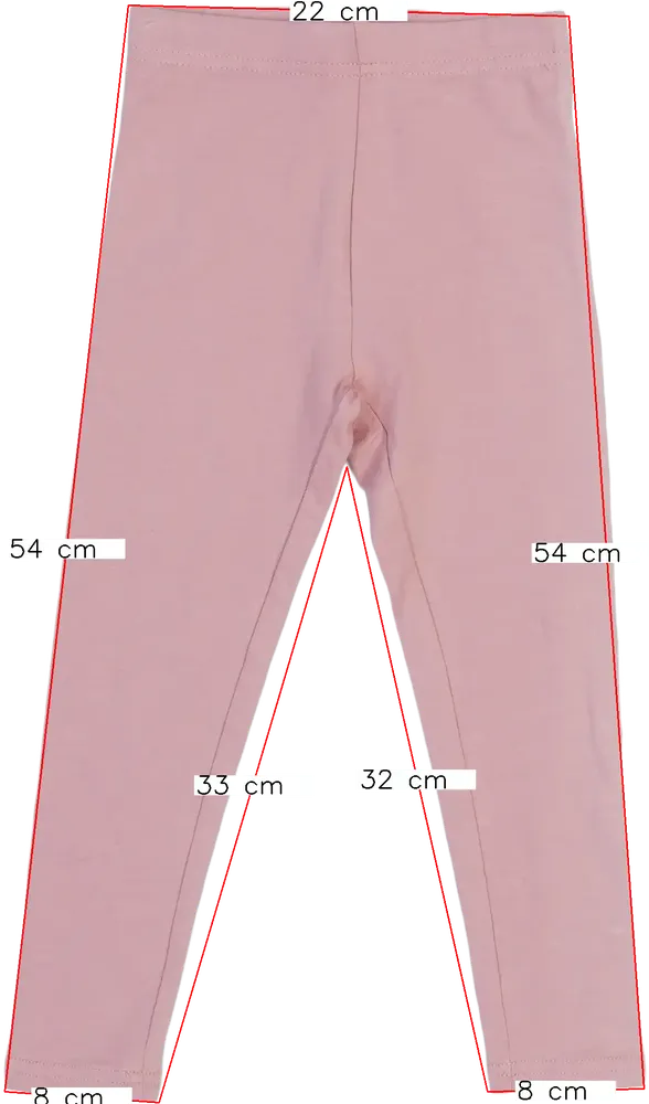 Rózsaszín DopoDopo Leggings EU 104 / UK 4 év / US 4T/XS